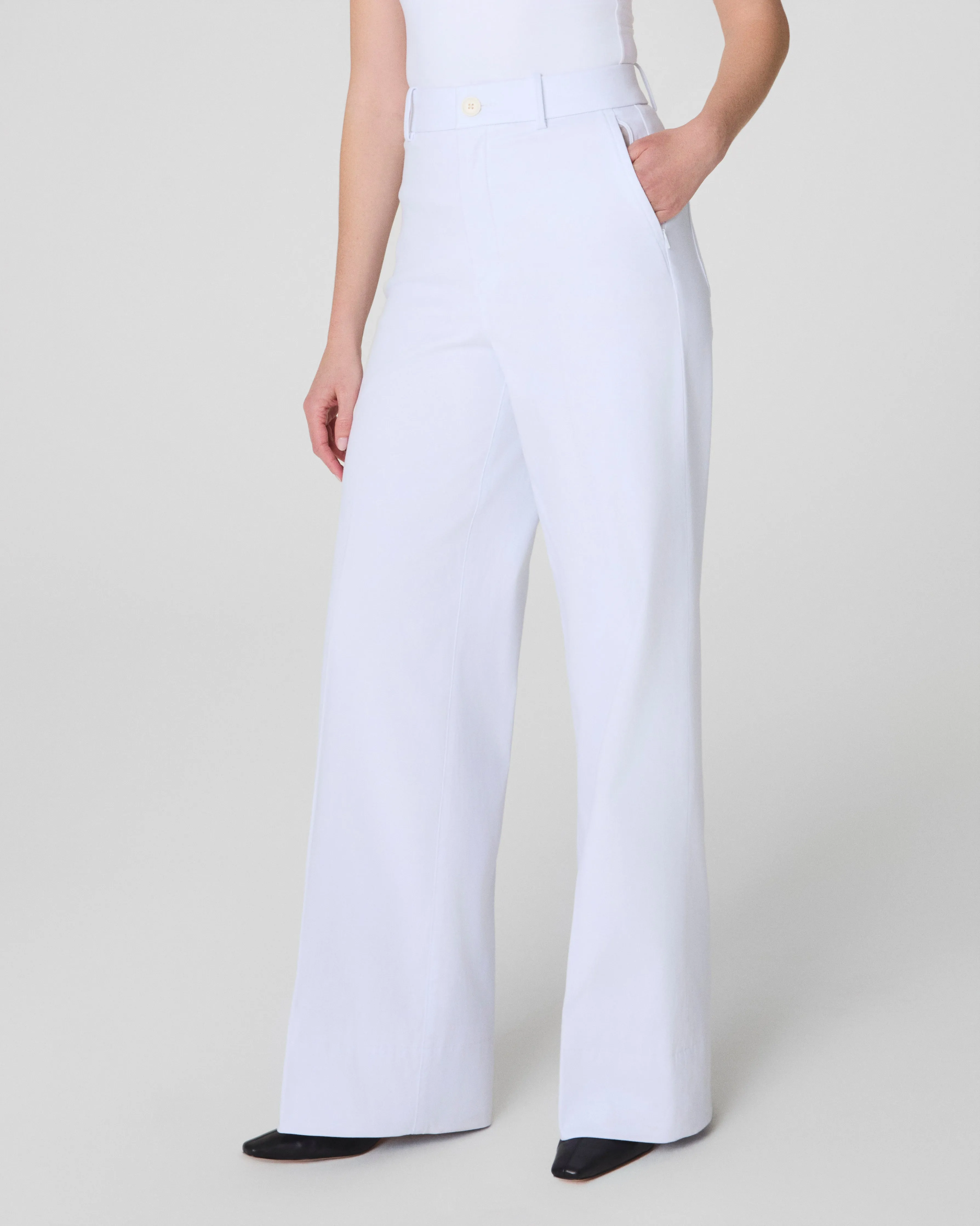 SPANXsupersmooth™ Stretch Twill Wide Leg Pant
