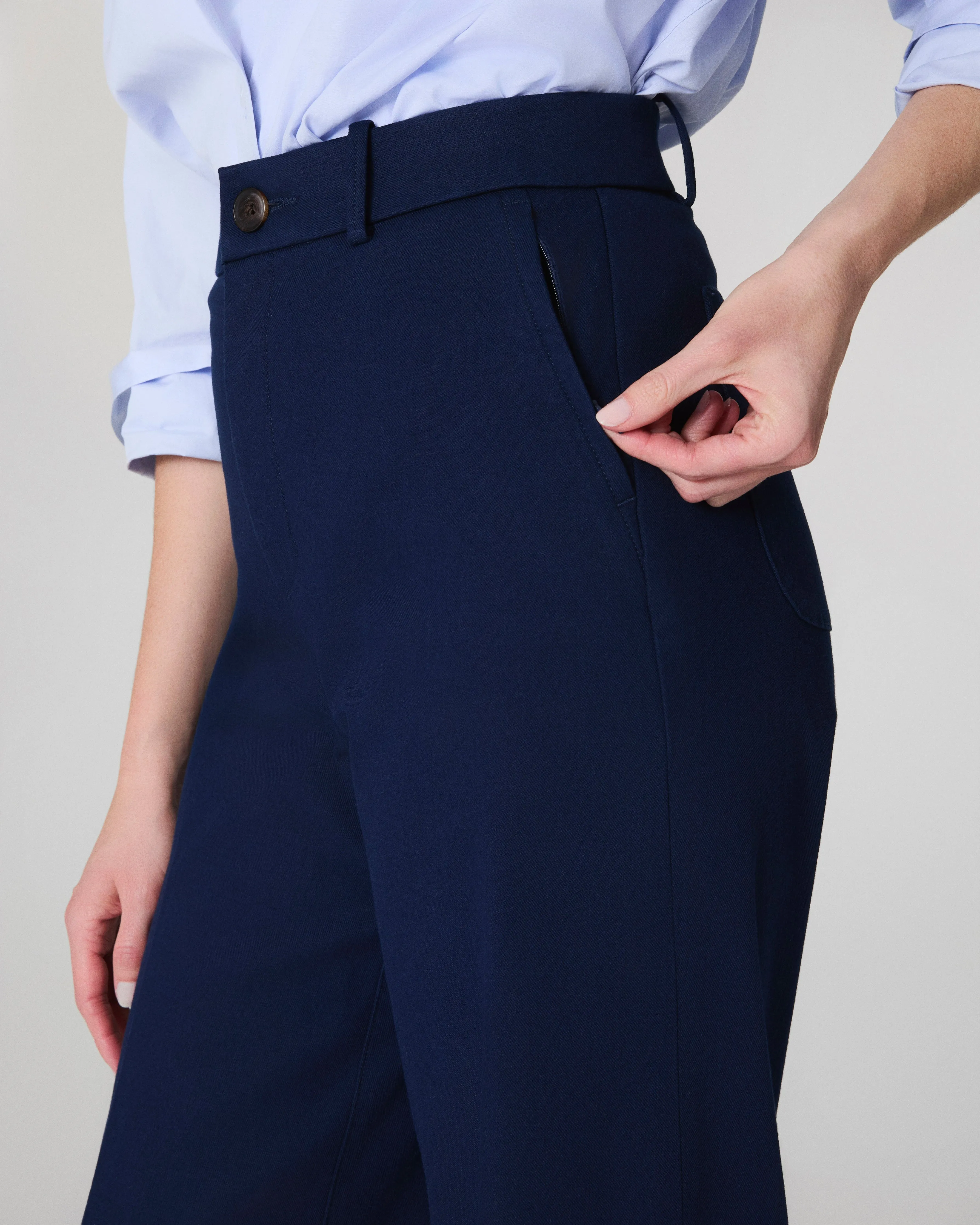 SPANXsupersmooth™ Stretch Twill Wide Leg Pant