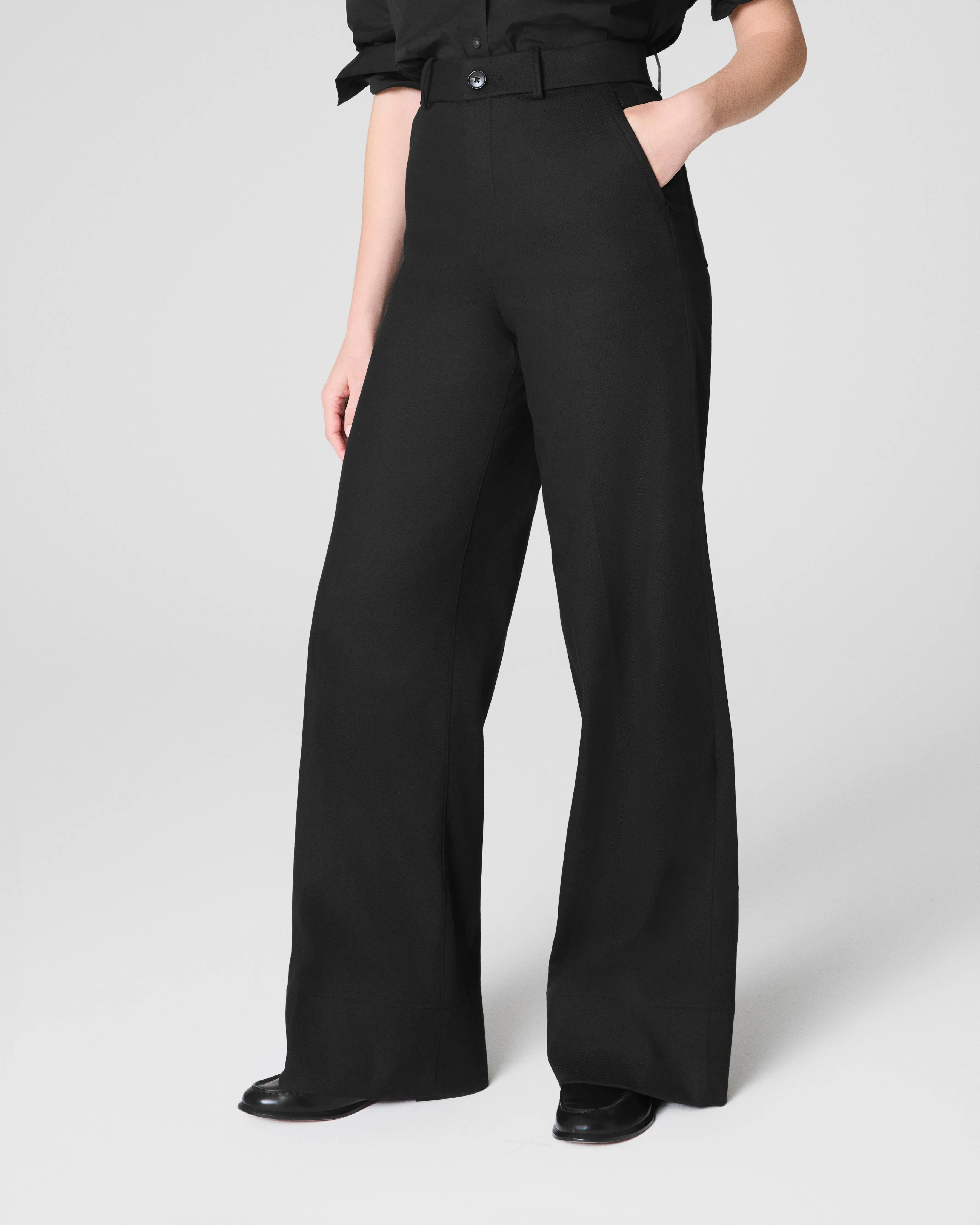 SPANXsupersmooth™ Stretch Twill Wide Leg Pant
