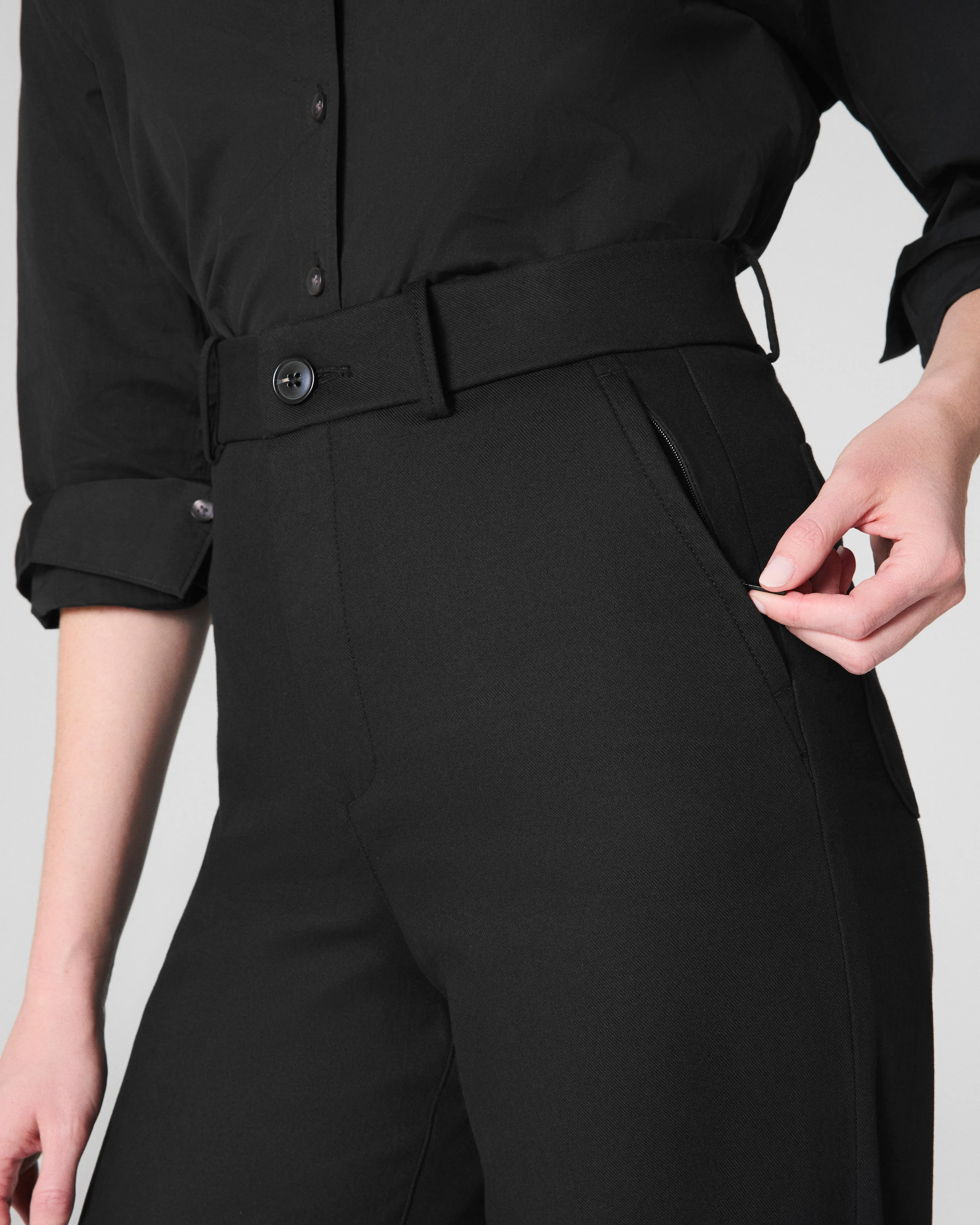 SPANXsupersmooth™ Stretch Twill Wide Leg Pant