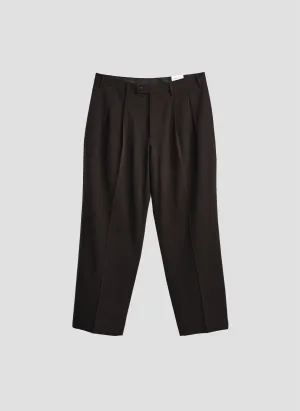Tencil Cotton Polyester Spandex Wide Tapered Pants (P-15)