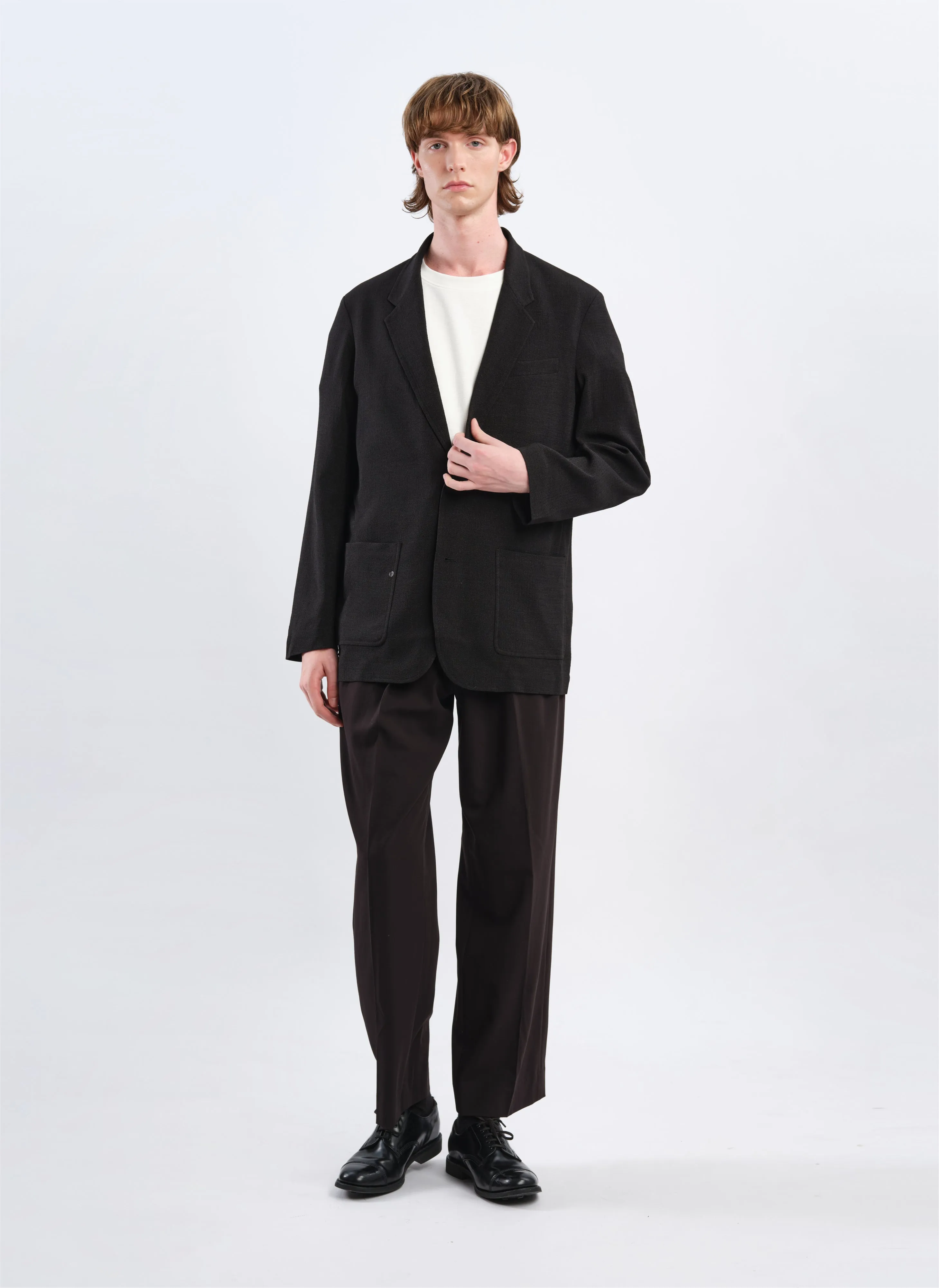 Tencil Cotton Polyester Spandex Wide Tapered Pants (P-15)