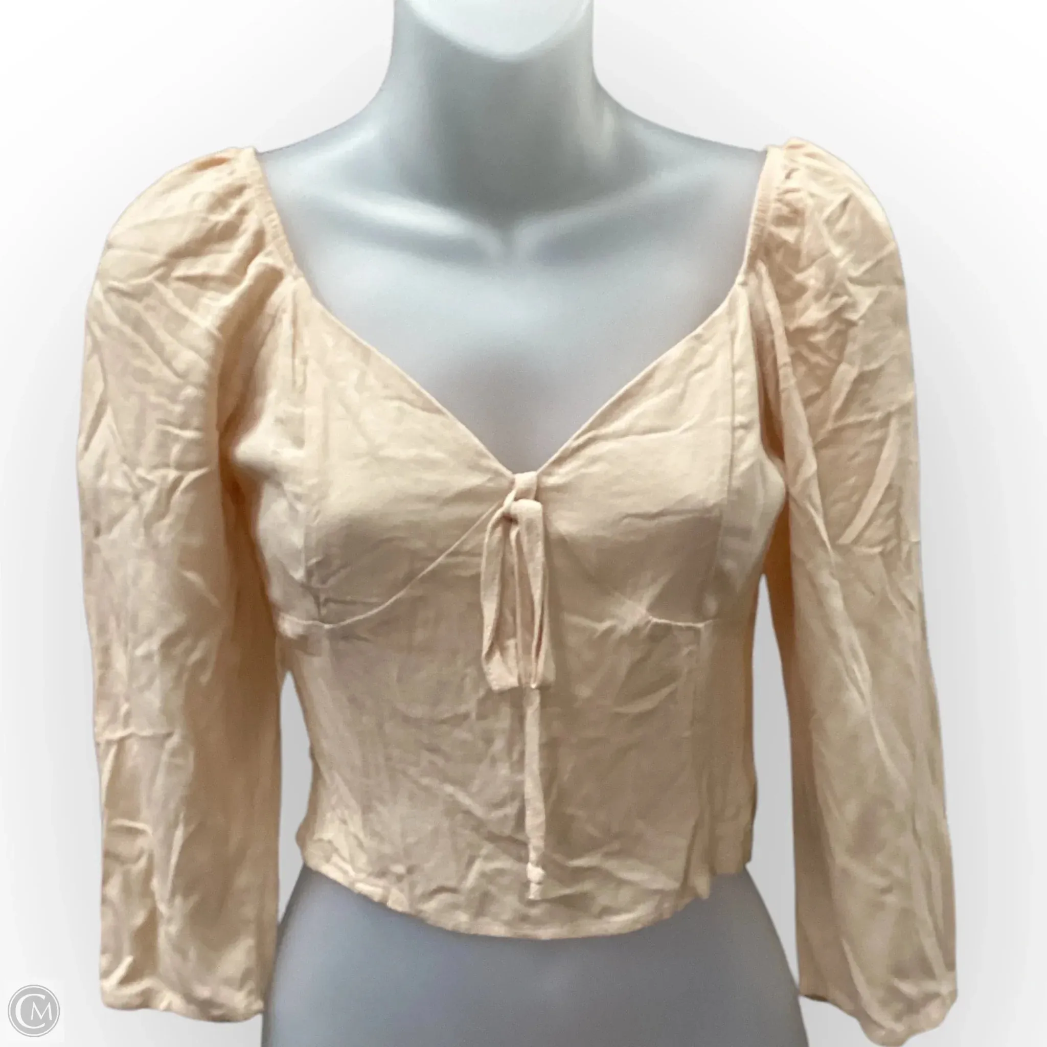 Top Long Sleeve By Clothes Mentor In Peach, Size: Xs