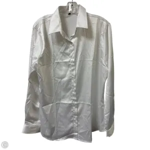 Top Long Sleeve By Clothes Mentor In White, Size: L