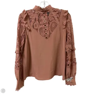 Top Long Sleeve By Cmb In Mauve, Size: Xs