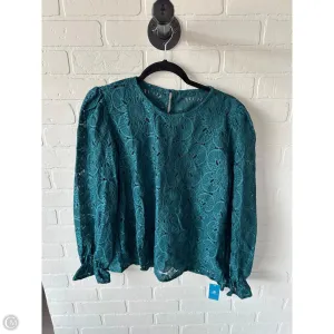 Top Long Sleeve By Cupshe In Green, Size: L