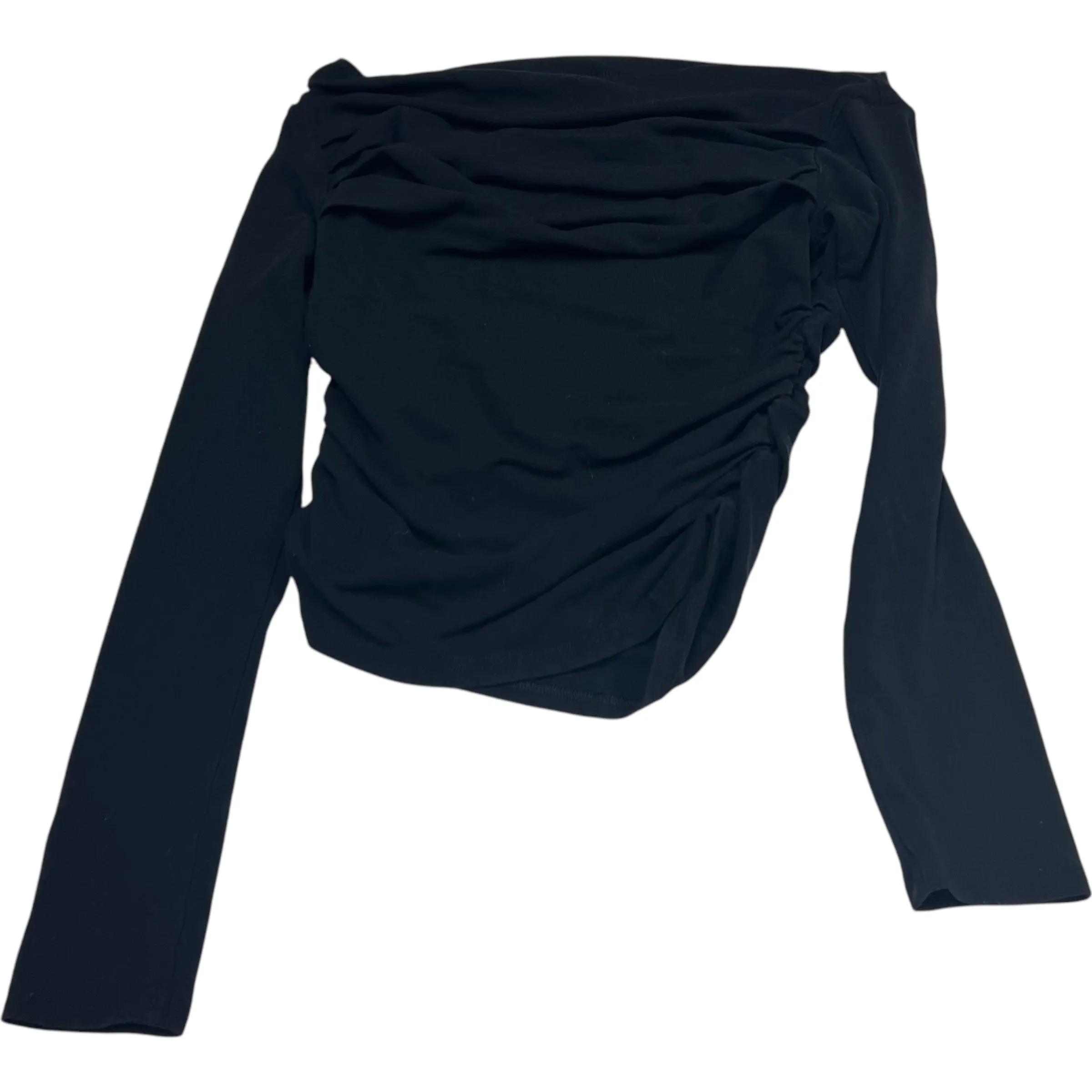 Top Long Sleeve By Darong In Black, Size: L