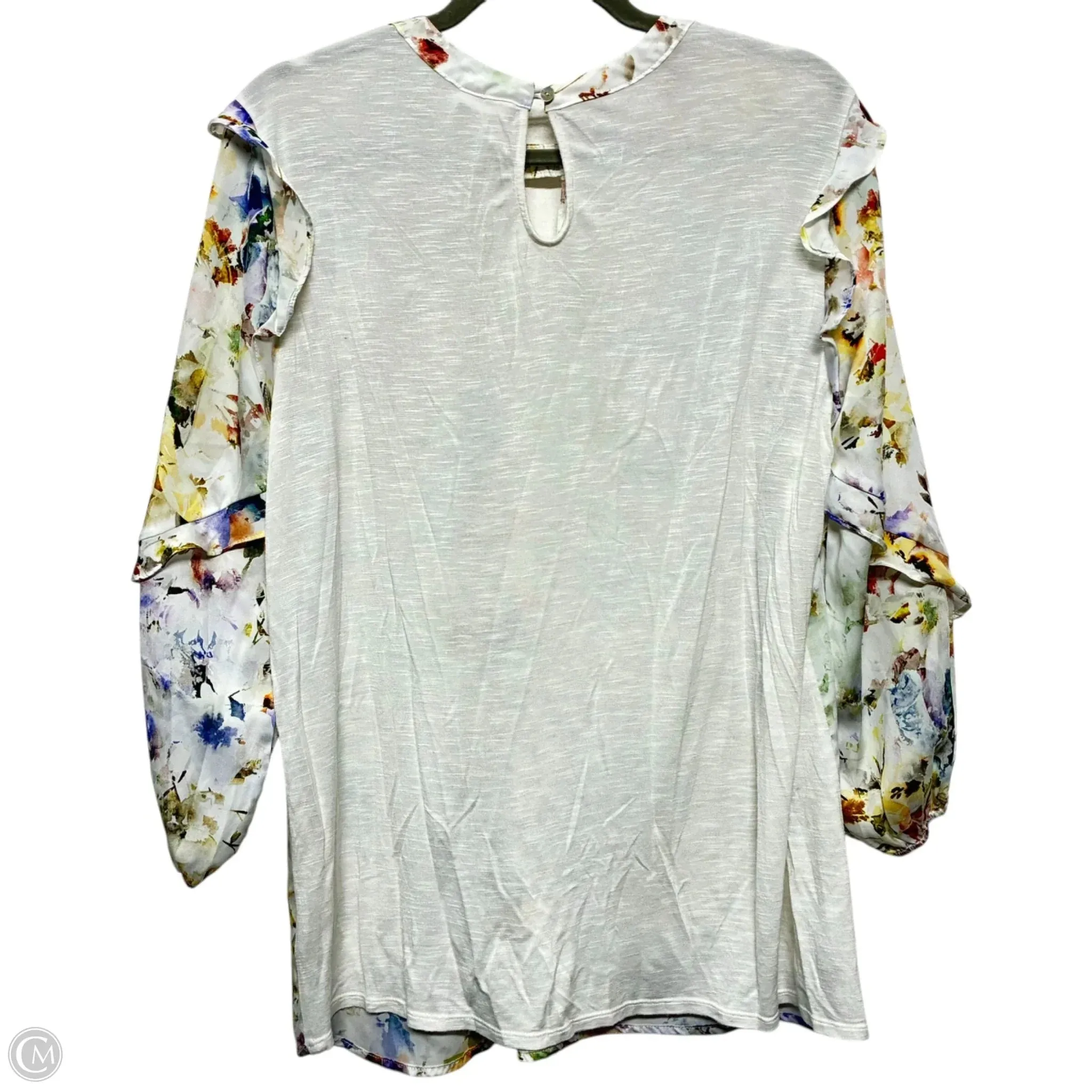 Top Long Sleeve By Dolan Left Coast In Floral Print, Size: M