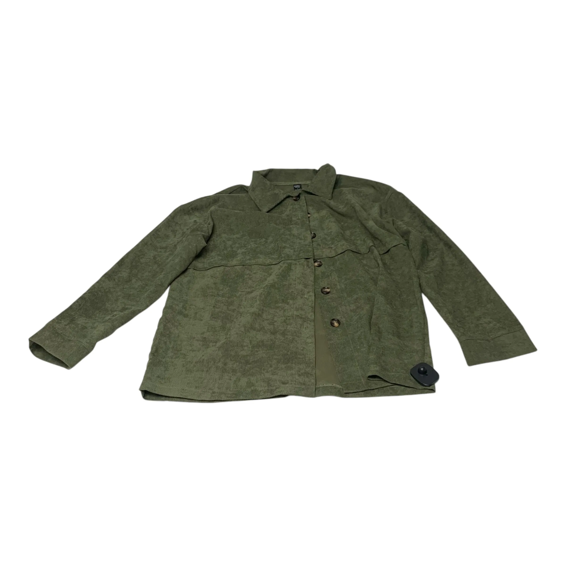 Top Long Sleeve By Emery Rose In Green, Size: L
