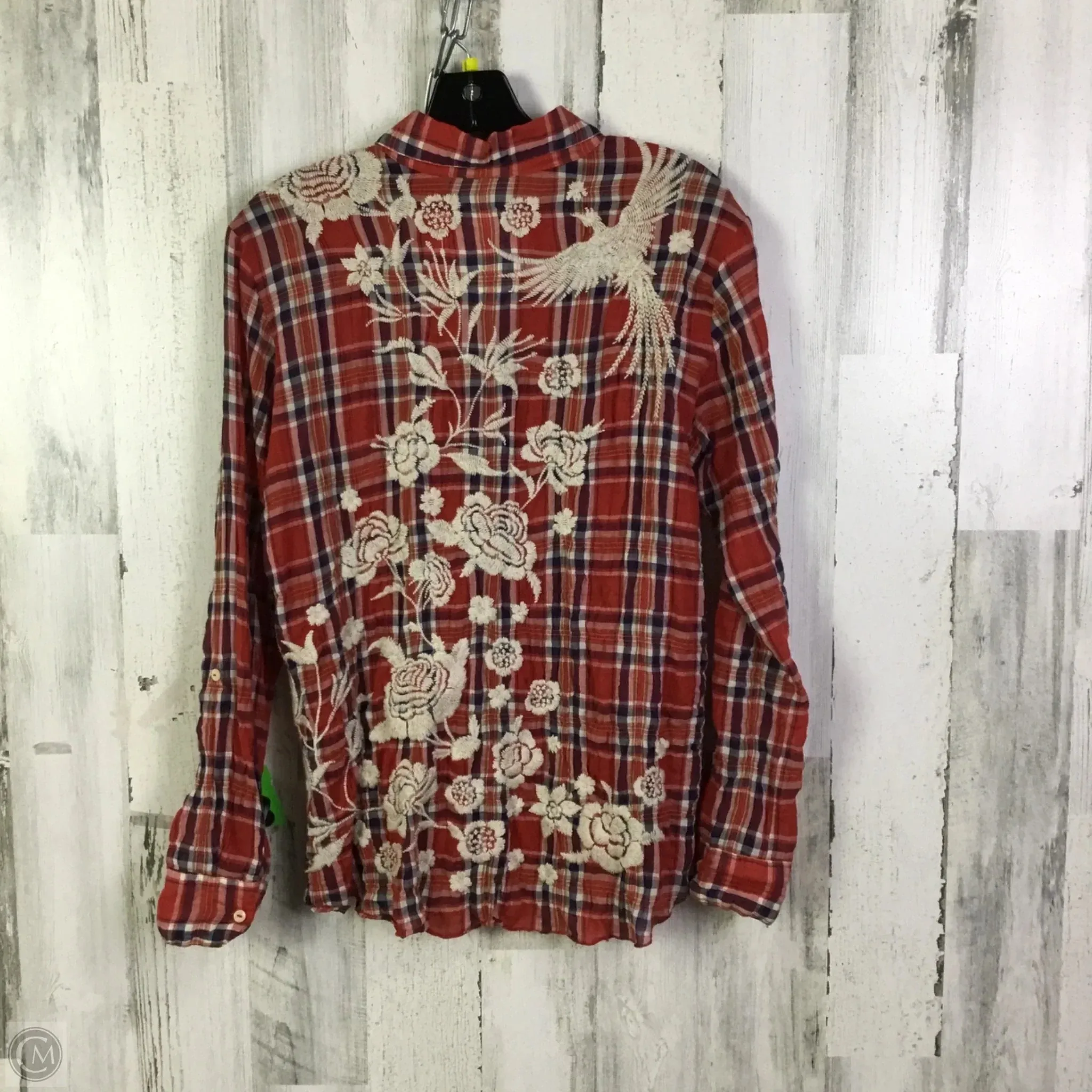 Top Long Sleeve By Johnny Was In Red, Size: S