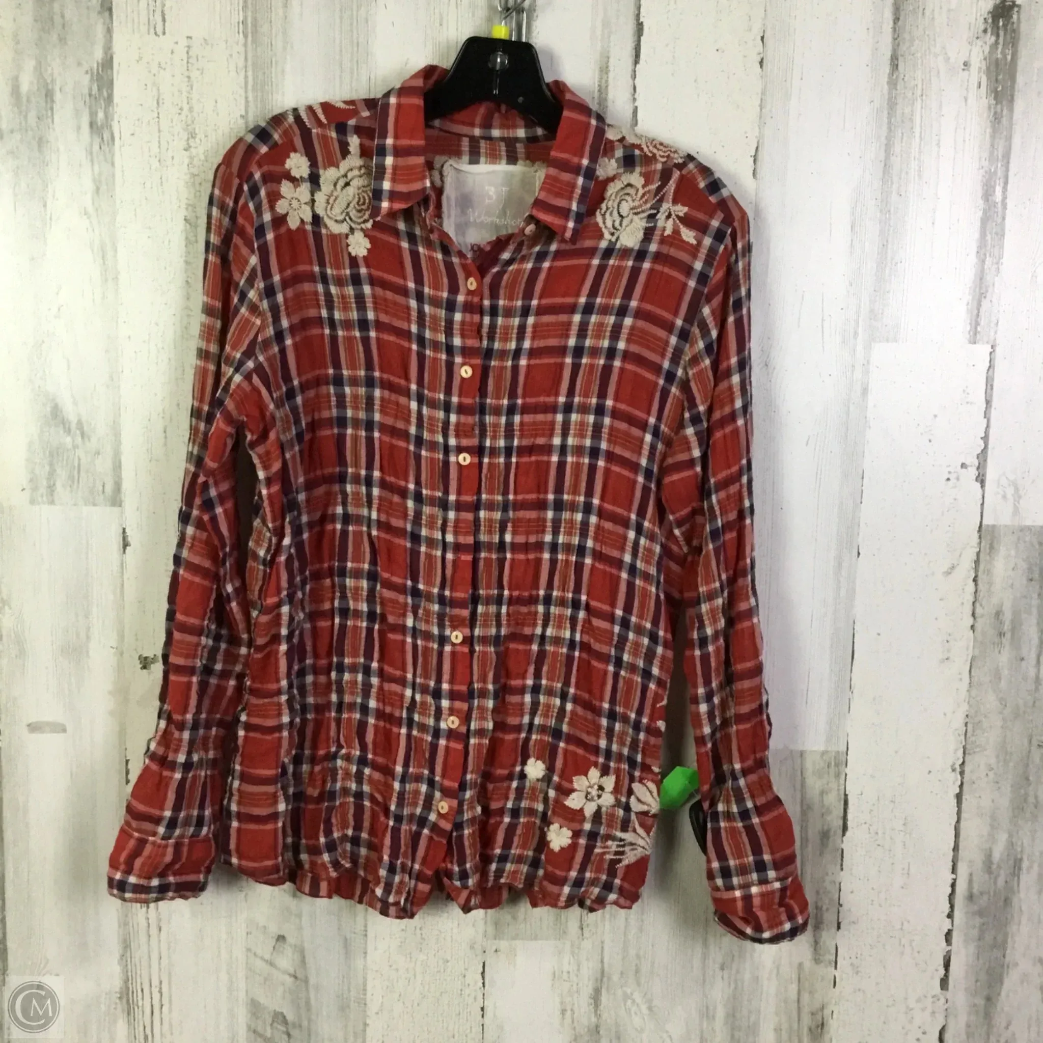Top Long Sleeve By Johnny Was In Red, Size: S