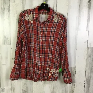 Top Long Sleeve By Johnny Was In Red, Size: S