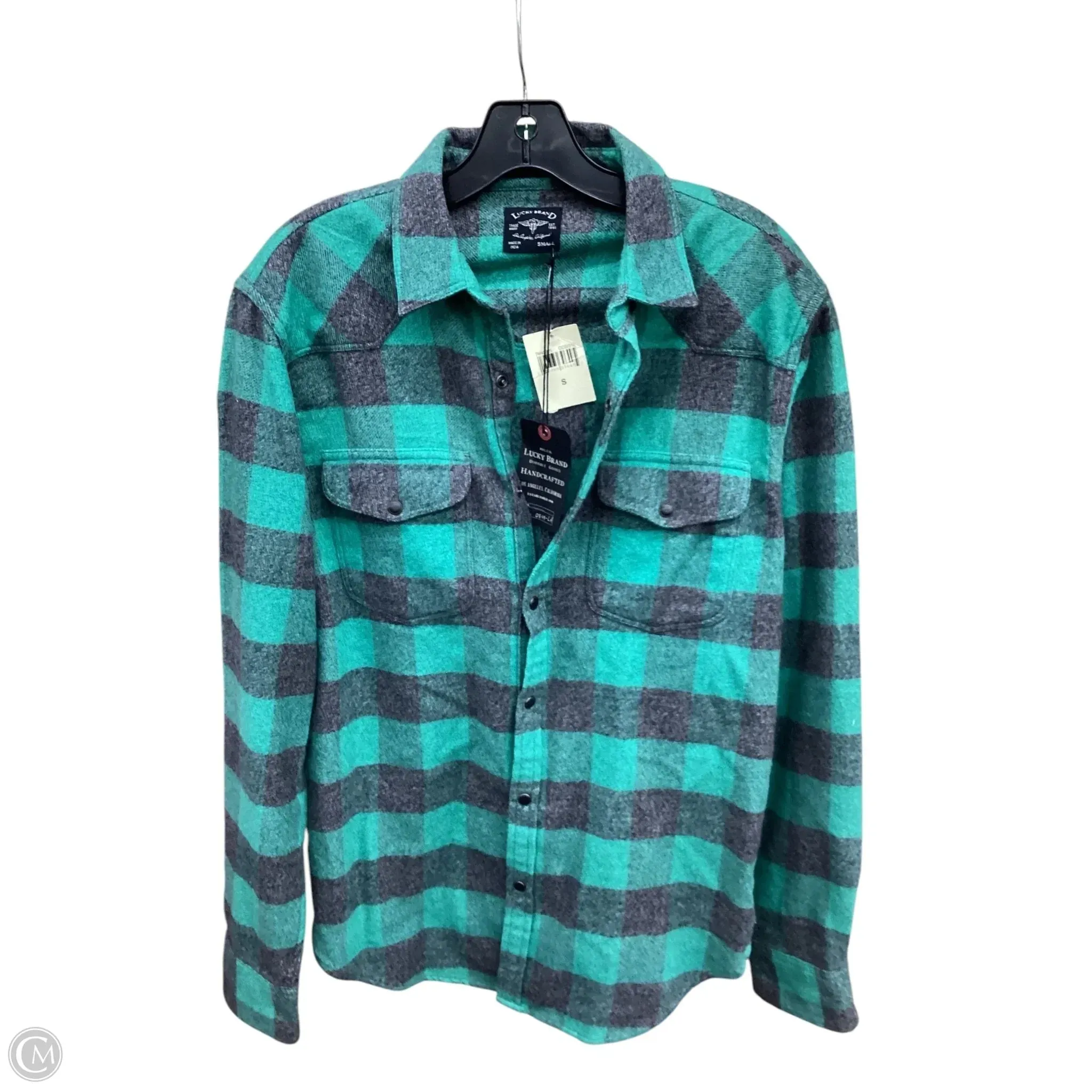 Top Long Sleeve By Lucky Brand In Green, Size: S