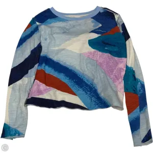 Top Long Sleeve By Maeve In Blue, Size: S