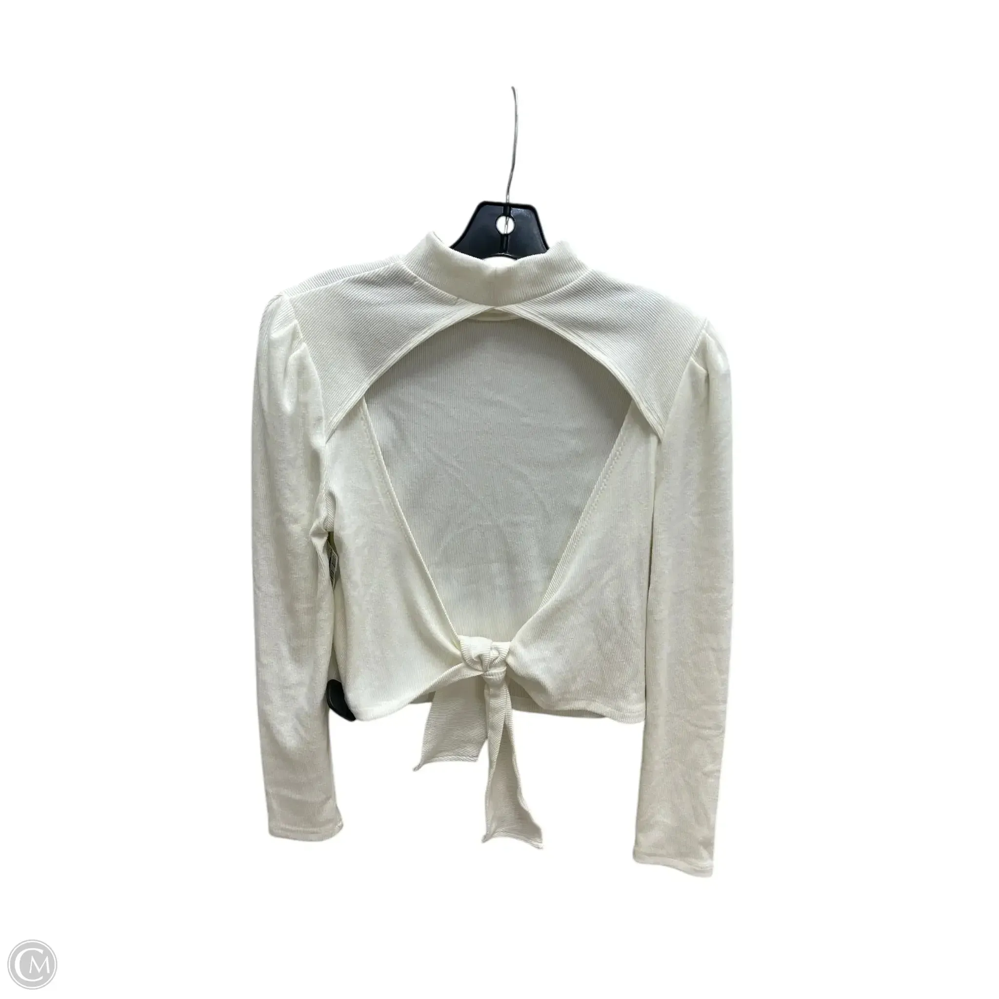 Top Long Sleeve By Mi Ami In Cream, Size: L
