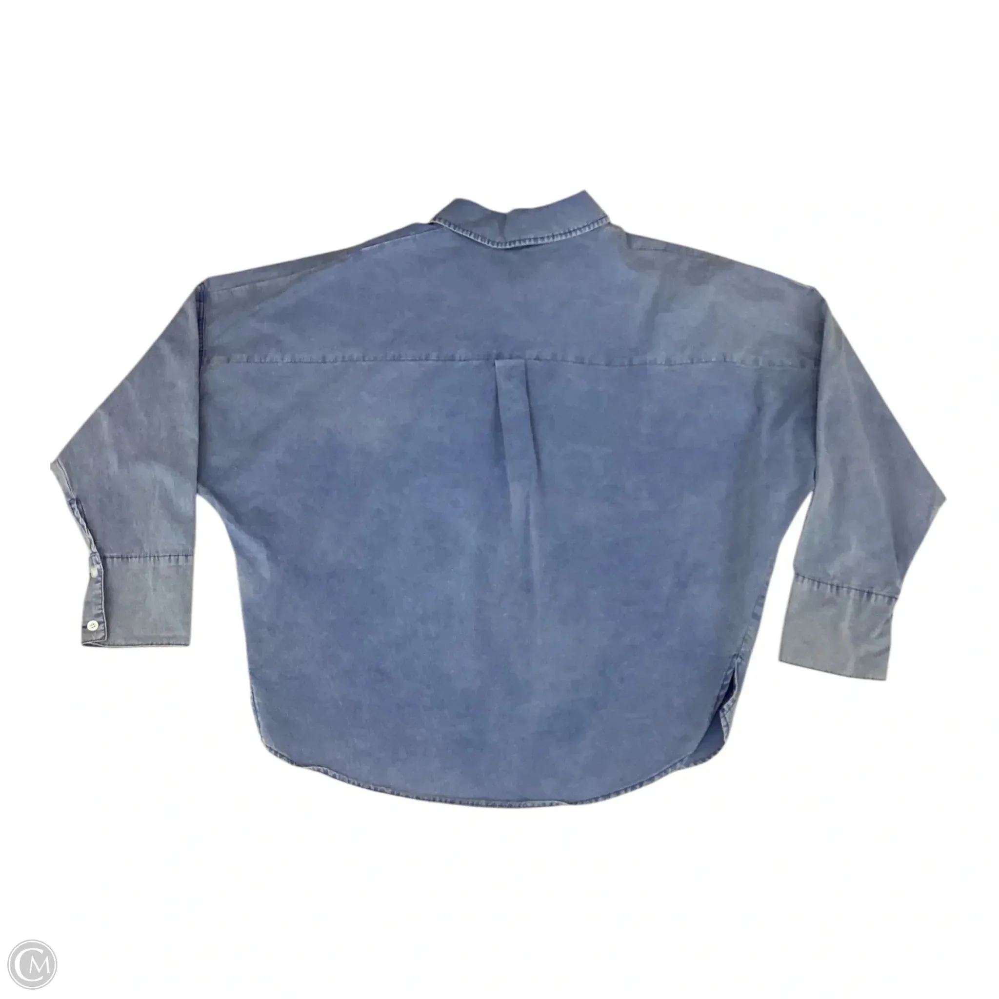 Top Long Sleeve By Pol In Blue, Size: M