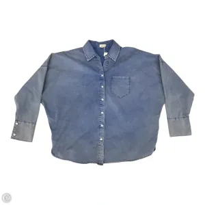 Top Long Sleeve By Pol In Blue, Size: M
