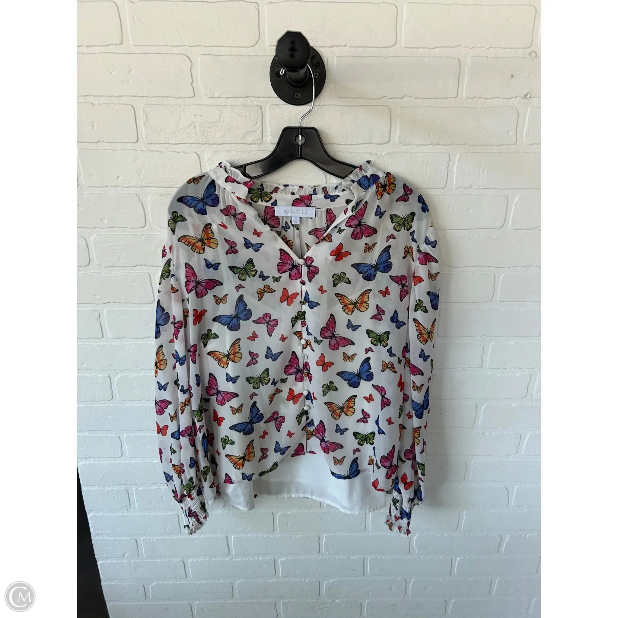 Top Long Sleeve By Sugar Lips In Multi-colored, Size: M