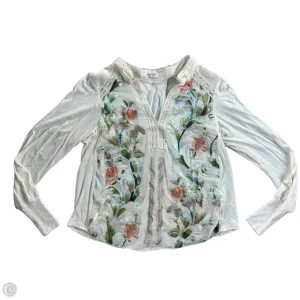 Top Long Sleeve By Tiny In Floral Print, Size: Xs