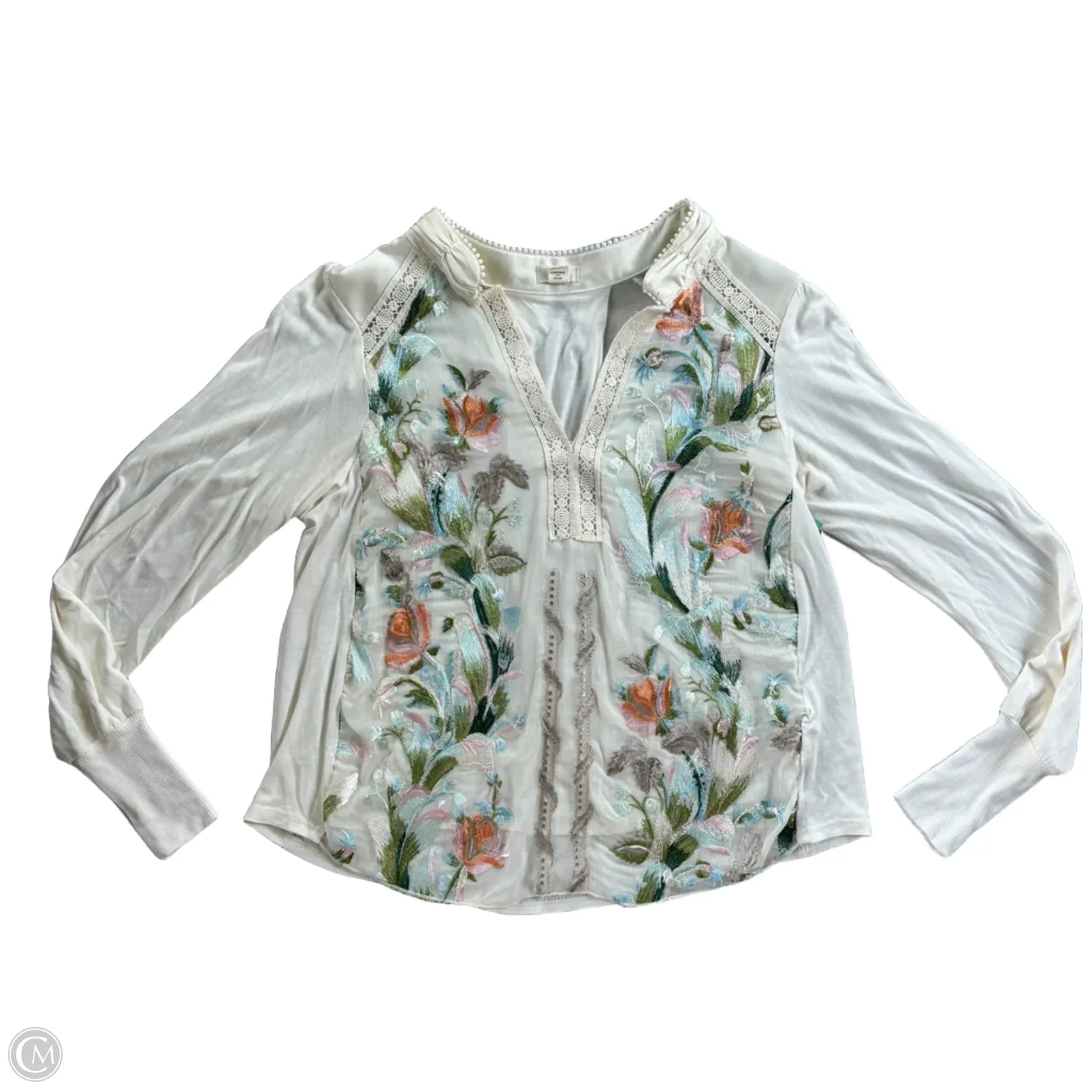 Top Long Sleeve By Tiny In Floral Print, Size: Xs