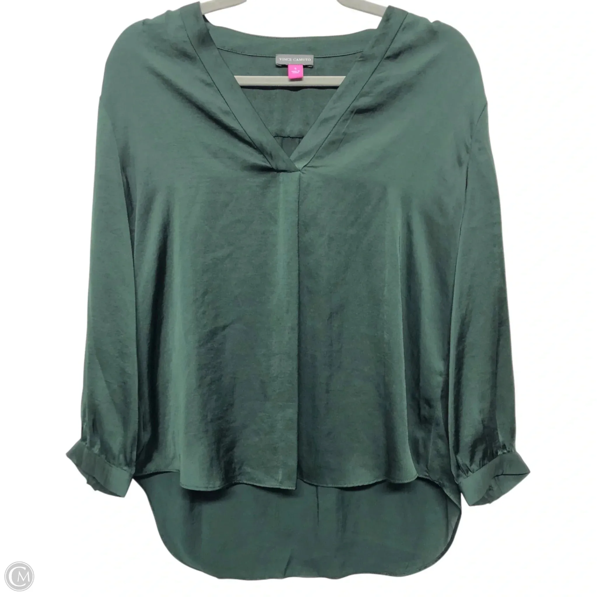 Top Long Sleeve By Vince Camuto In Green, Size: S