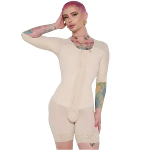 Tributo 1020 Sculpting Ken doll Colombian Faja Corset With Bra | Extra High Compression for Post-Surgery & Daily Shaping