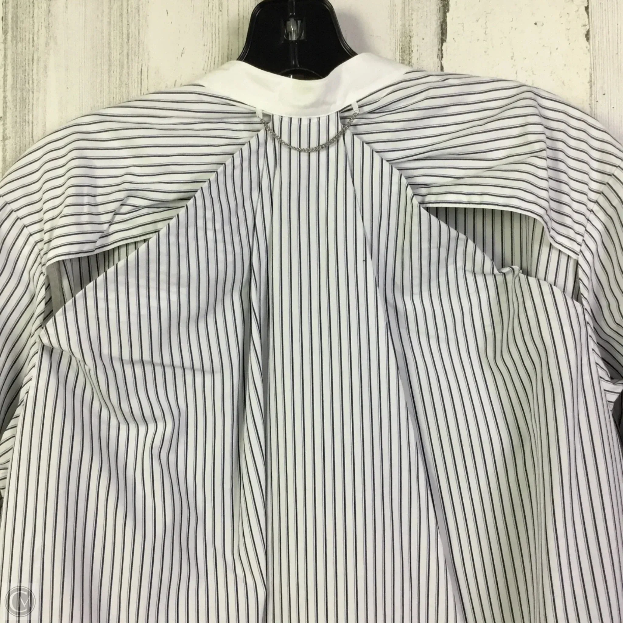 Tunic Long Sleeve By Rag And Bone In Blue & White, Size: L