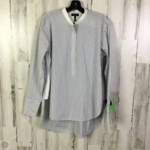 Tunic Long Sleeve By Rag And Bone In Blue & White, Size: L