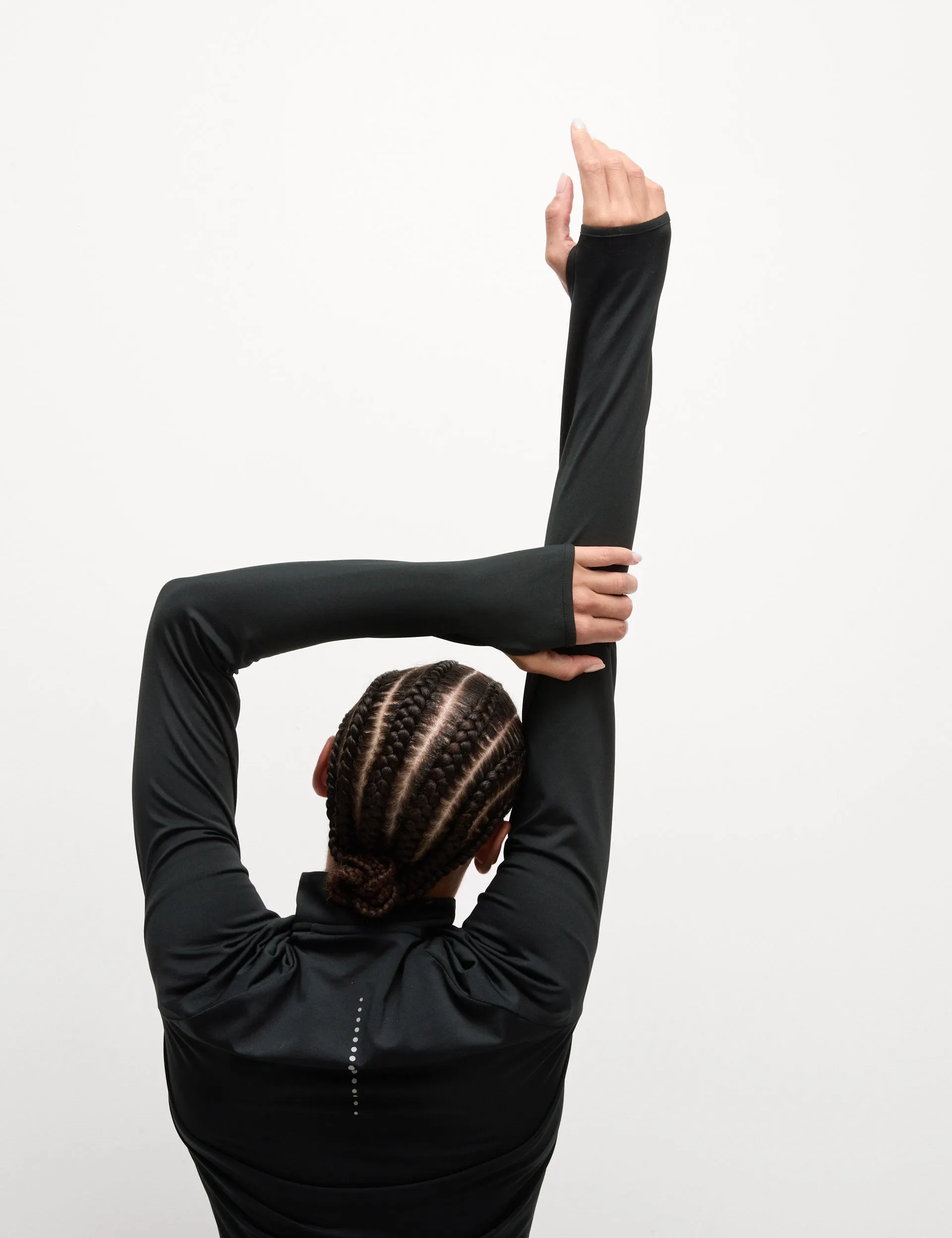 Ultraheat Funnel Neck Running Top - Black