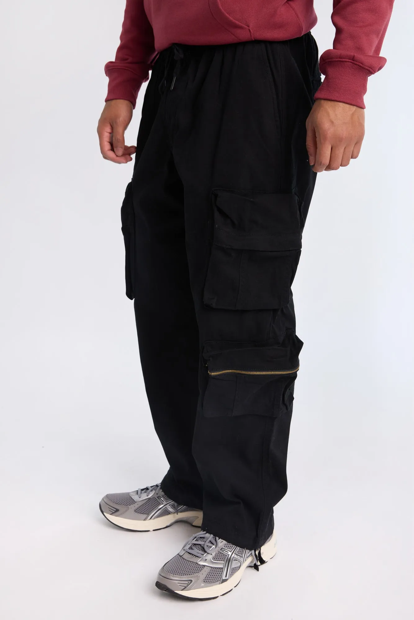 Utility Zip Cargo Twill Pants