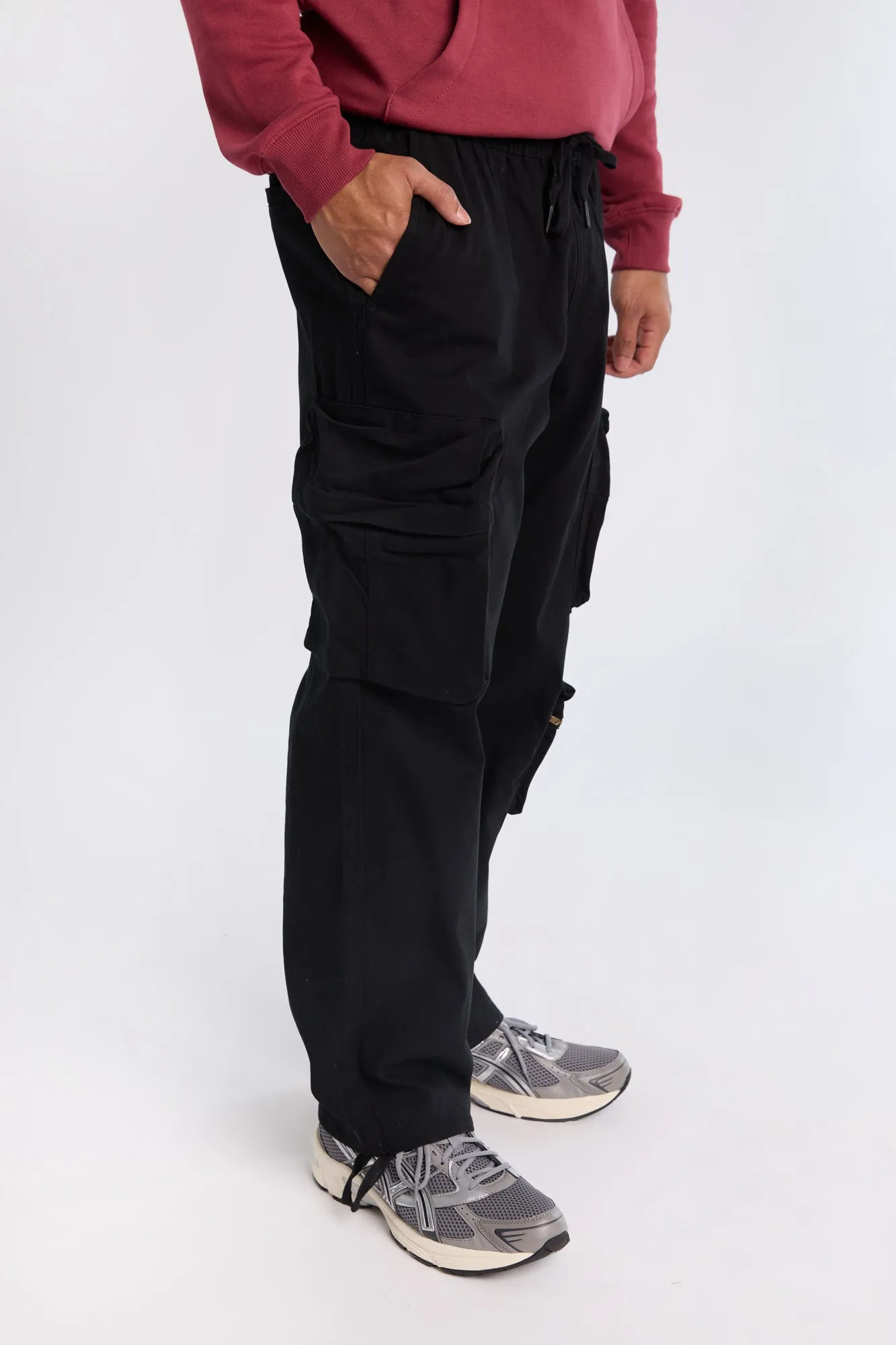 Utility Zip Cargo Twill Pants